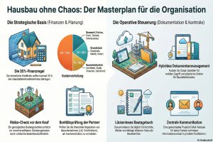 Hausbau ohne Chaos: Organisation als Erfolgsfaktor - Bild: BauKI / BAU.DE Hausbau ohne Chaos: Organisation als Erfolgsfaktor - Bild: BauKI / BAU.DE