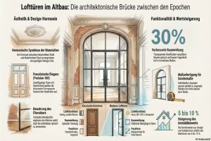 Altbausanierung: Lofttüren als architektonische Brücke zwischen den Epochen - Bild: BauKI / BAU.DE Altbausanierung: Lofttüren als architektonische Brücke zwischen den Epochen - Bild: BauKI / BAU.DE